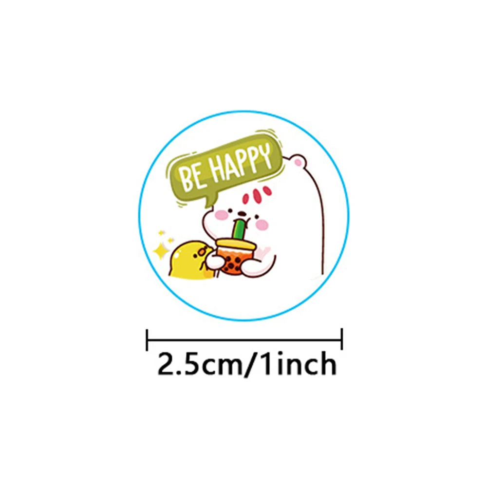 100-500pcs Children's Stickers New Small Animal Cartoon Sticker for Kids Gift Packaging Label Reward Stationery Stickers