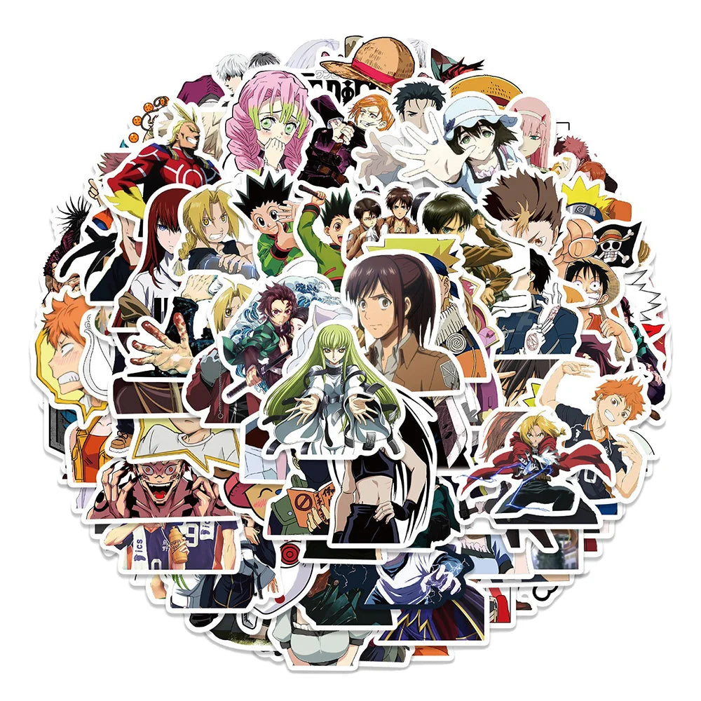 Mixed Anime Sticker Packs