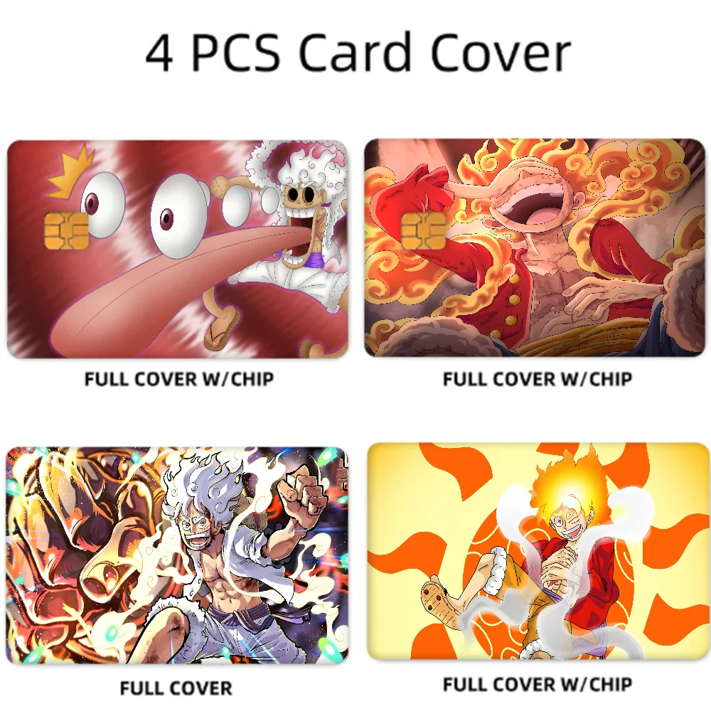 One Piece Luffy Gear 5 Card Sticker Set (4 Pcs)