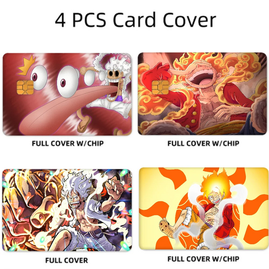 One Piece Luffy Gear 5 Card Sticker Set (4 Pcs)