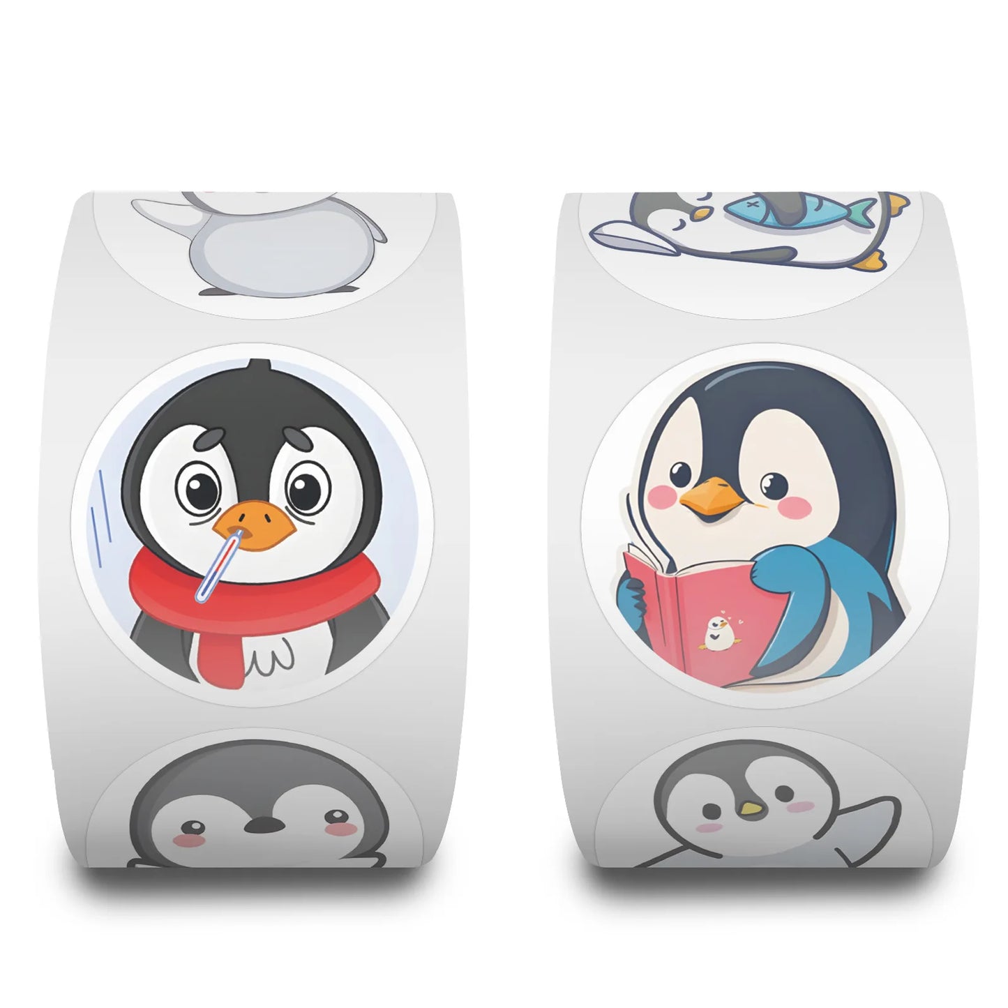 100-500pcs Cartoon Penguin Stickers For Kid Funny Decal Toy Gift DIY Decoration Label Cute Animal Label Stationery Sticker