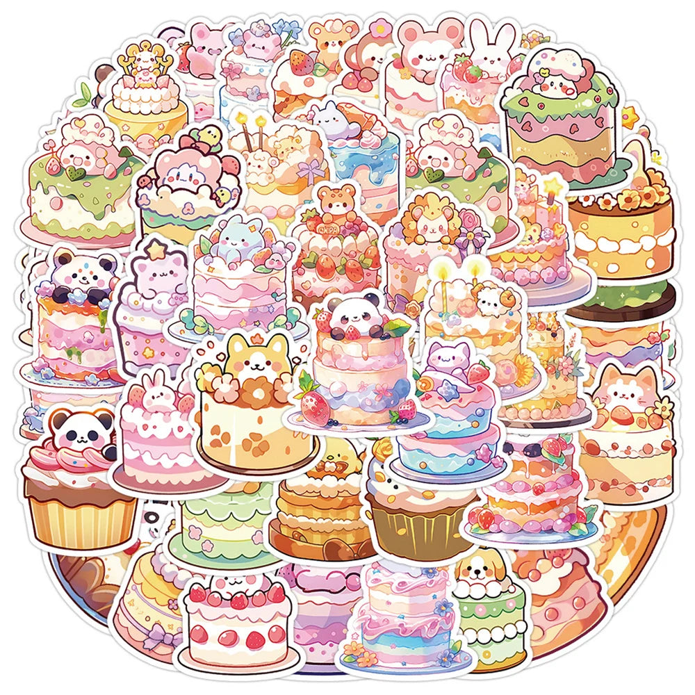 Cute Animal Cartoon Stickers for Kids - 10/30/60pcs Laptop Suitcase Notebook Decor