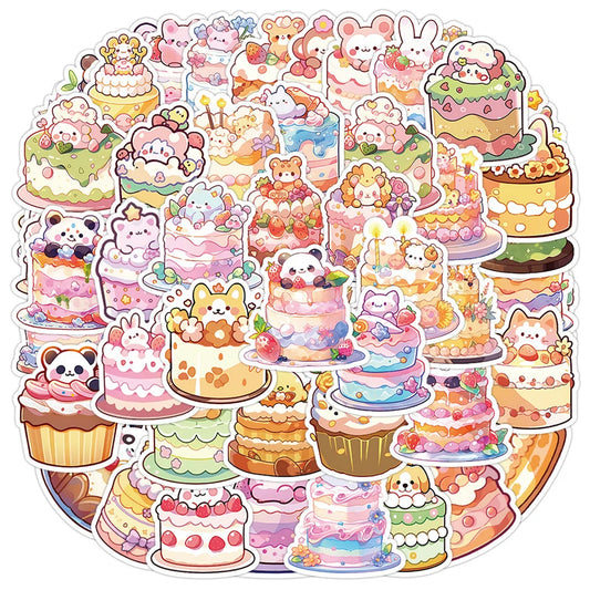 Cute Animal Cartoon Stickers for Kids - 10/30/60pcs Laptop Suitcase Notebook Decor
