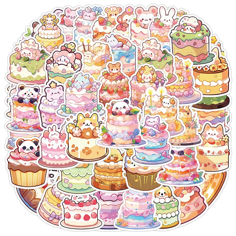 Cute Animal Cartoon Stickers for Kids - 10/30/60pcs Laptop Suitcase Notebook Decor