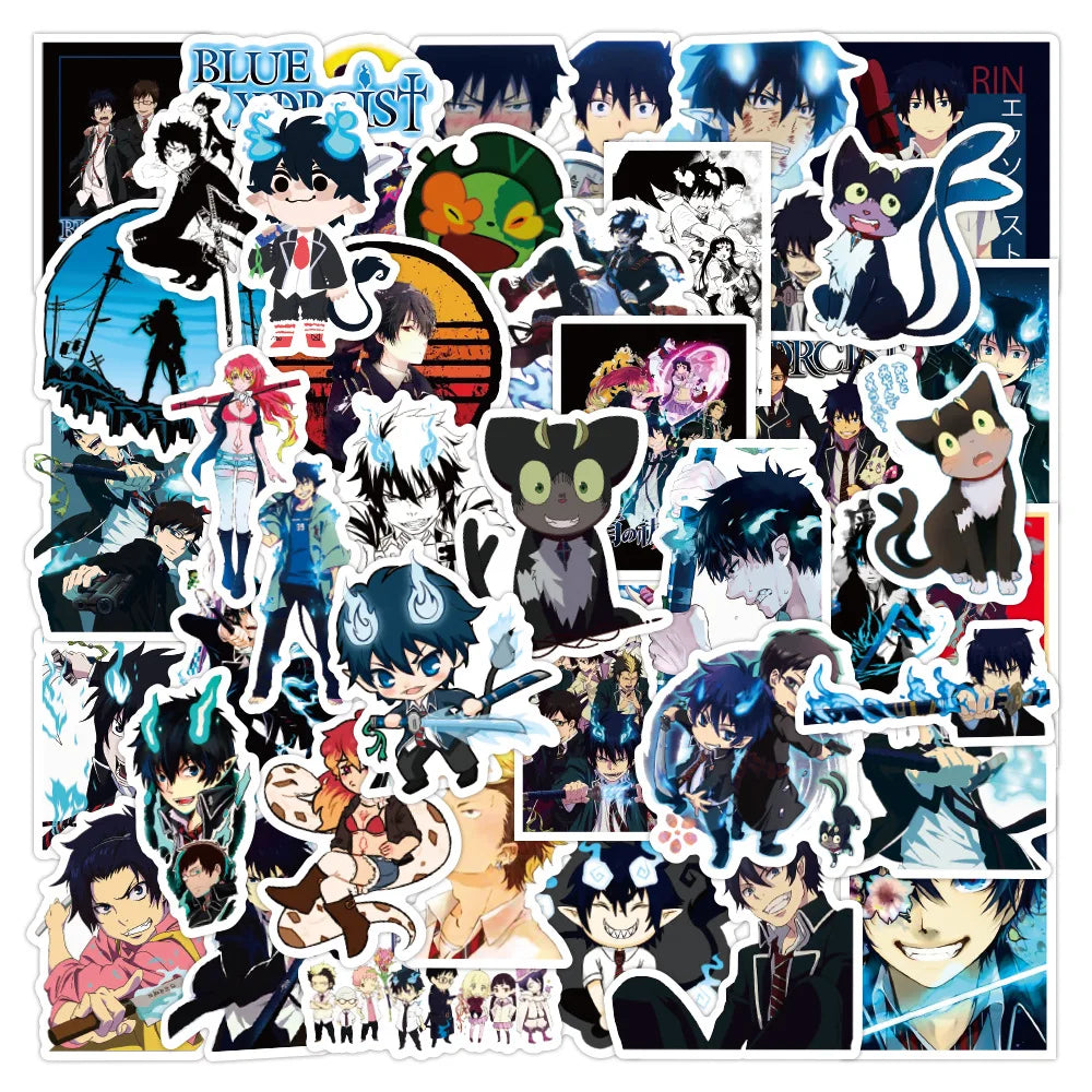 Blue Exorcist Anime Stickers Pack - 10/30/50pcs for Laptop, Phone, DIY Gifts