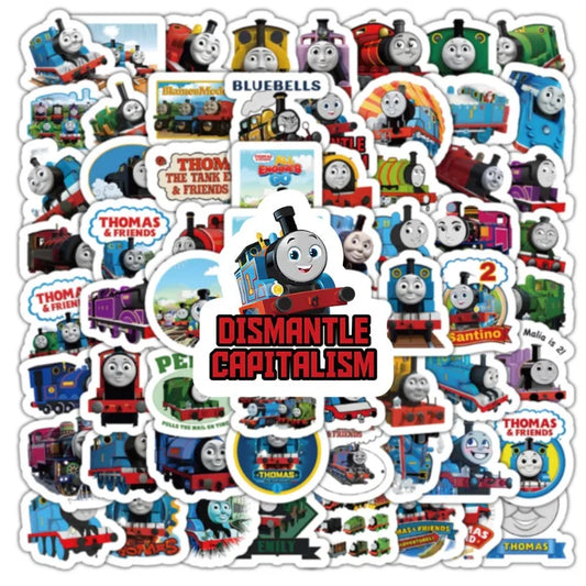 Thomas The Tank Engine Graffiti Stickers (100pcs) for Laptop, Phone, Car, Scooter, Water Bottle, Stationery