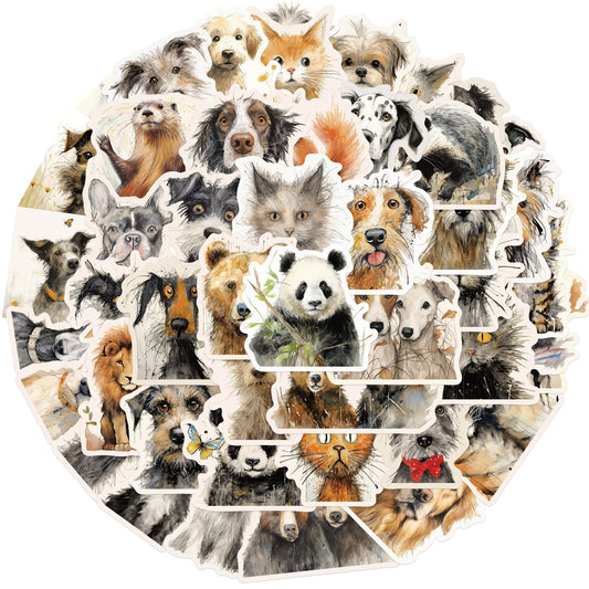 Cartoon Animal Graffiti Stickers for Suitcase, Skateboard, Laptop, Phone - 10/30/50Pcs