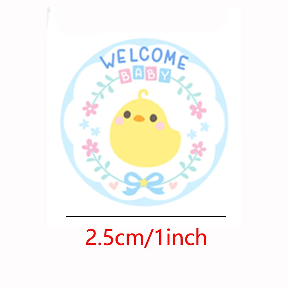 100-500pcs Cute Animal Encourage Sticker Kawaii Children Reward Stickers Creative School Supplies 2.5cm Circle Kids Toy Stickers