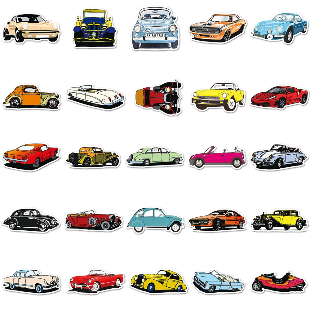 10/30/50/112pcs JDM Racing Car Stickers Waterproof Decals Laptop Skateboard Motorcycle Car Phone Luggage Cool Sticker Kids Toys