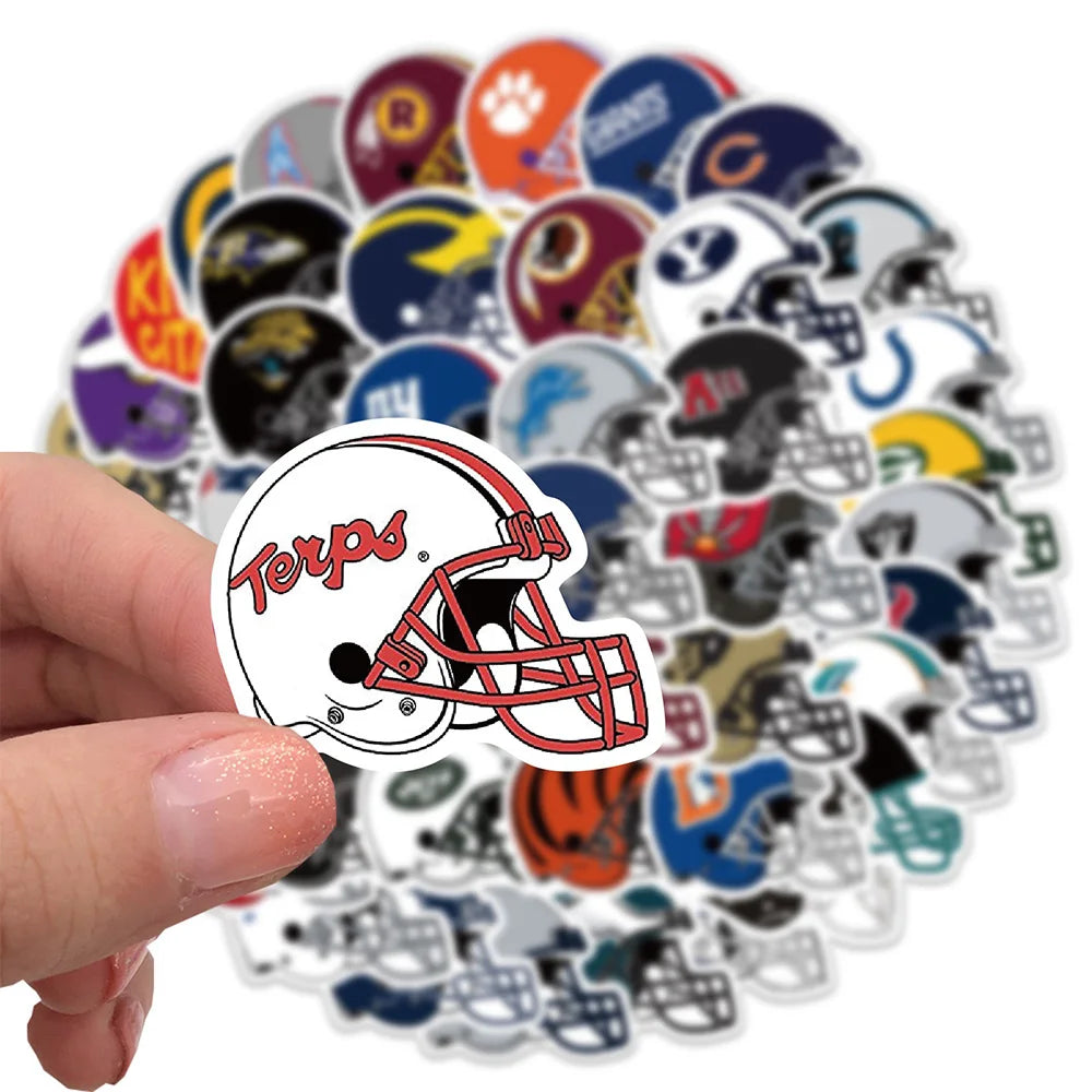 10/30/50PCS Rugby Hat Cartoon Stickers Waterproof notebook Luggage Suitcase Graffiti DIY Sticker kid toy