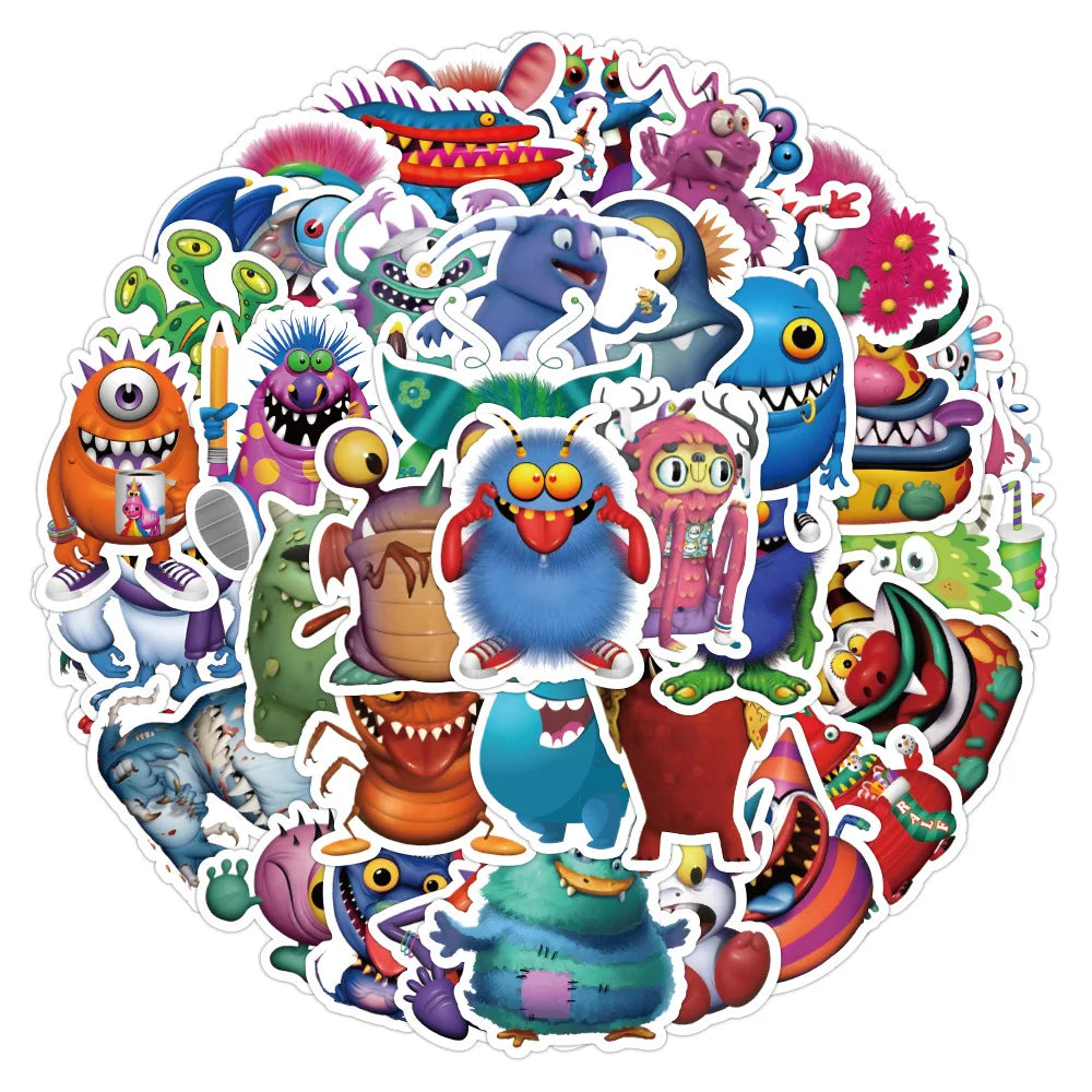 10/30/50PCS My Singing Monster Cartoon Game Stickers Toys For Kids DIY Notebook Skateboard Phone Bike Waterproof Graffiti Decals