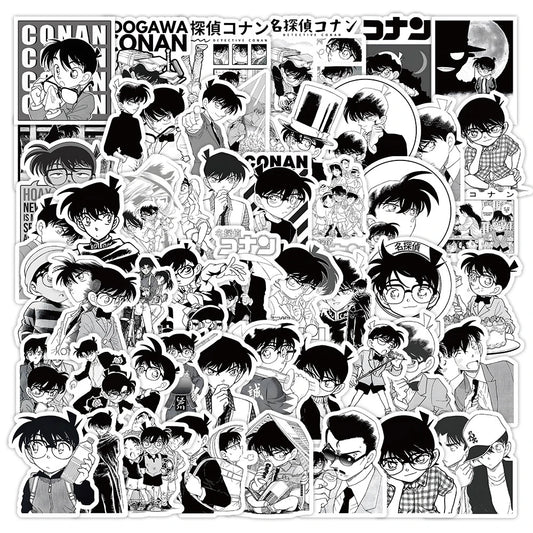 Detective Conan Anime Stickers - 10/30/60PCS Waterproof for Skateboard, Laptop, Phone, Car
