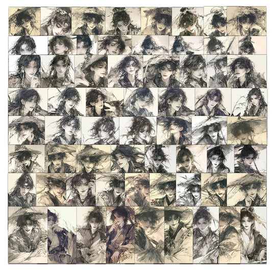 64pcs Cool Male Graffiti Stickers for Helmet, Desktop, Wall Decoration