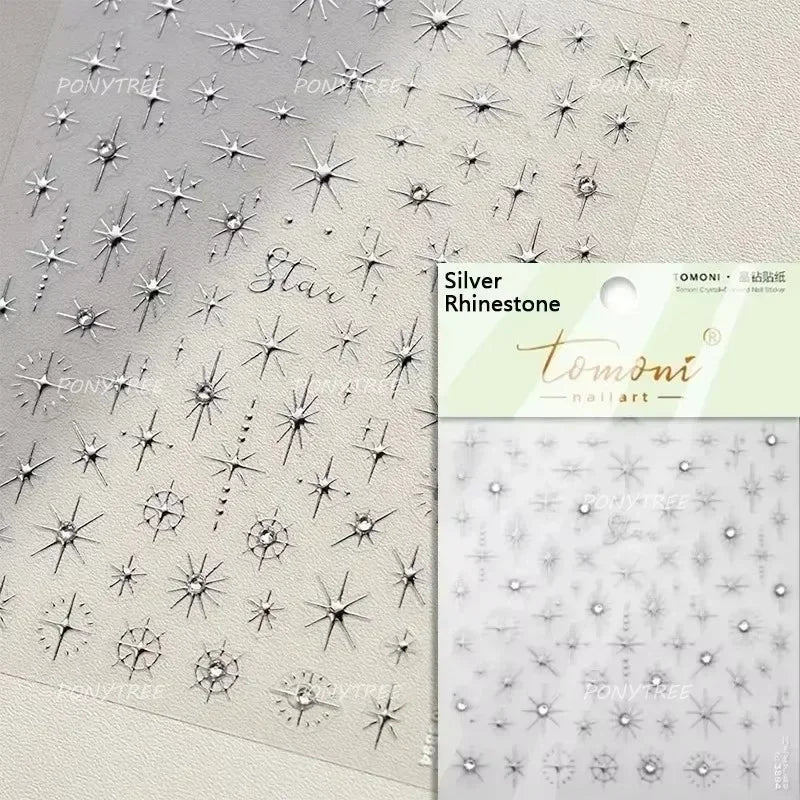 Star Moon Heart Nail Art Stickers Manicure Decals