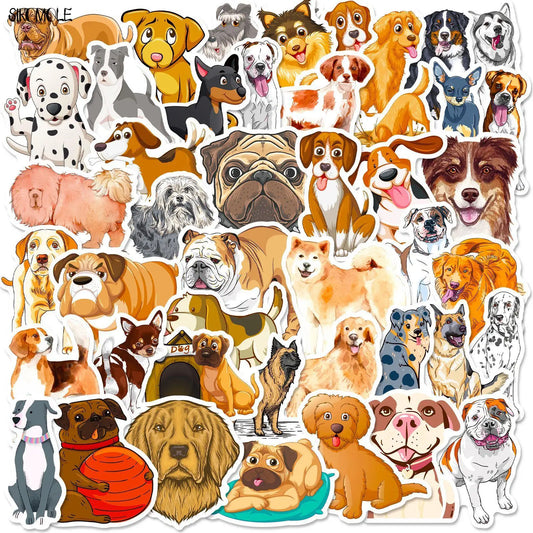 Cartoon Dog Graffiti Stickers Golden Retriever Animal Laptop Decals 10/30/50PCS