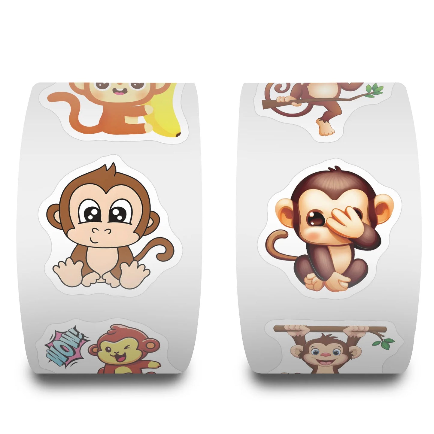 100-500pcs Animal Stickers for Kids Scrapbooking Reward Wild Animal Monkey Birthday Party Gift Sealing Sticker Children Toy