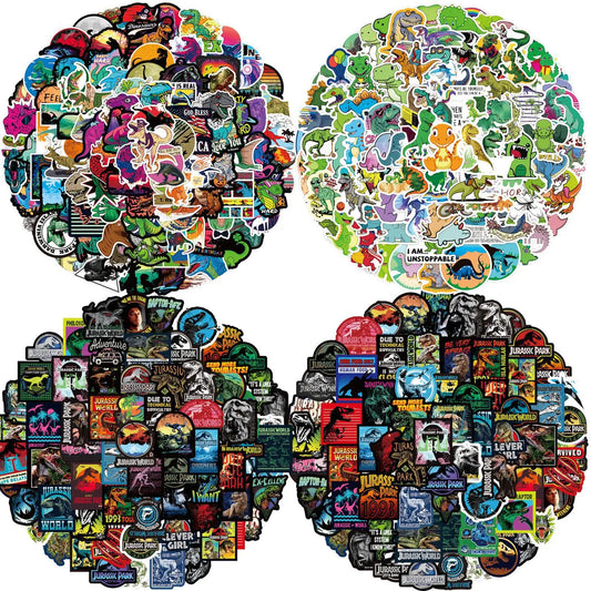 75pcs Dinosaur Cartoon Graffiti Stickers for Notebook, Scooter, Water Cup, Luggage, Laptop, Phone, Kids Toys