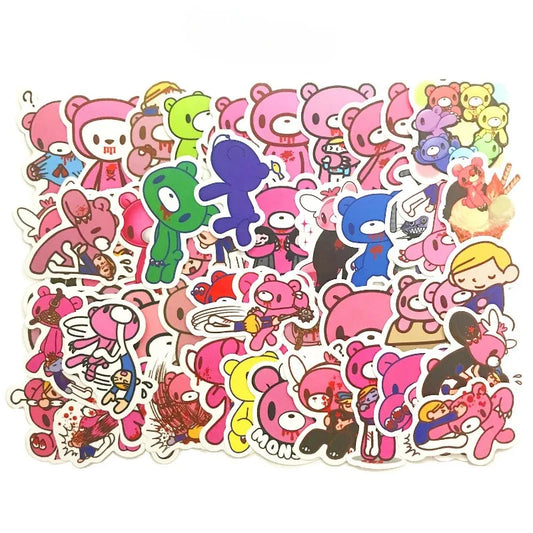 50pcs BATTLE BEARS Stickers for Laptop, Phone, Water Bottle, Suitcase, Scooter, Refrigerator