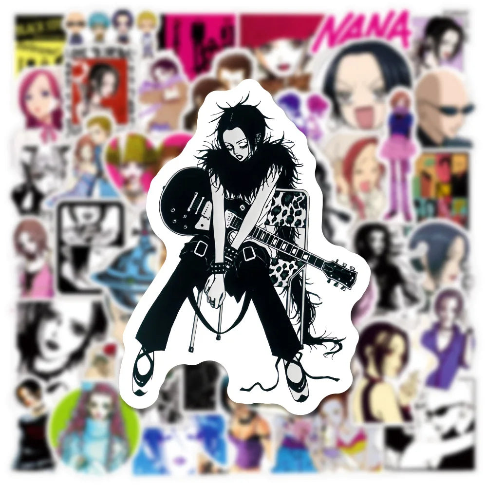 10/30/50PCS Anime NANA Stickers Cool Graffiti Decals DIY Decoration For Phone Laptop Stationery PVC Waterproof Sticker Toys Gift