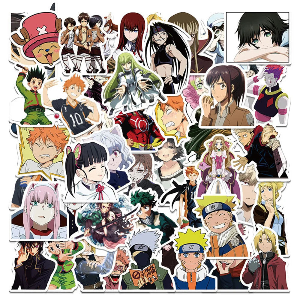 Mixed Anime Sticker Packs