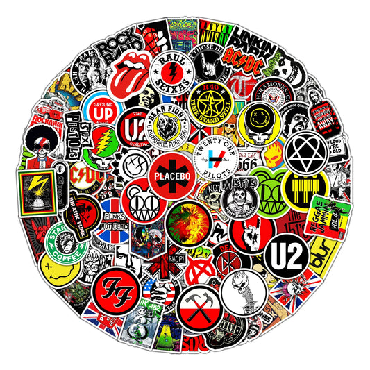 100pcs Twenty One Pilots Band Stickers Waterproof Decals