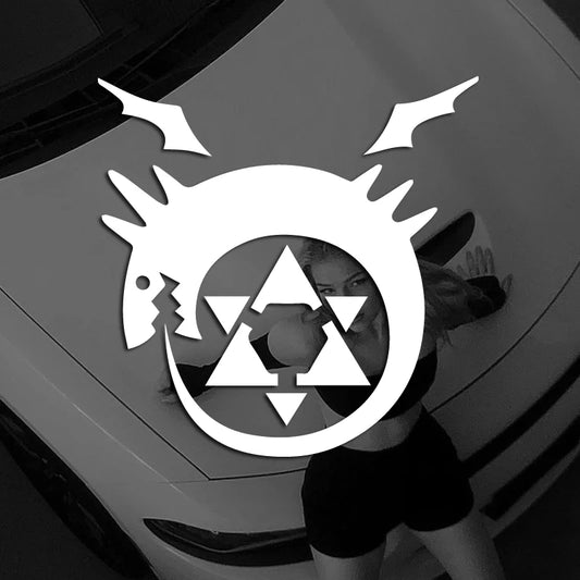 Ouroboros Decals: Anime Tattoo Stickers for Cars & Laptops