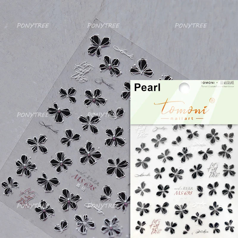 Vintage Daisy Nail Art Stickers - Self Adhesive Decals