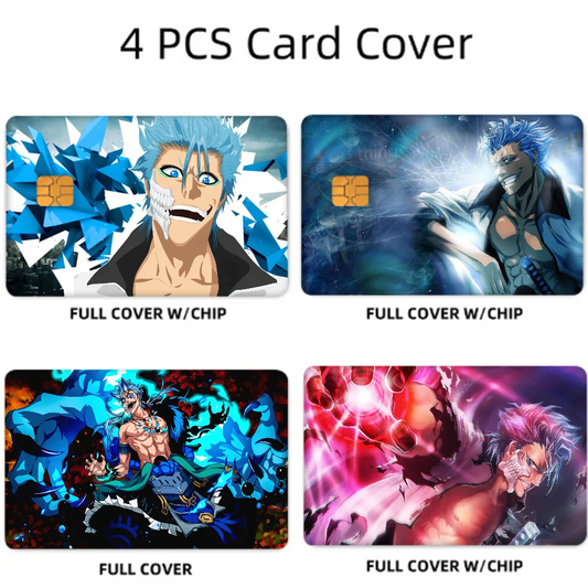 Grimmjow Anime Card Sticker Set (4 Pcs)