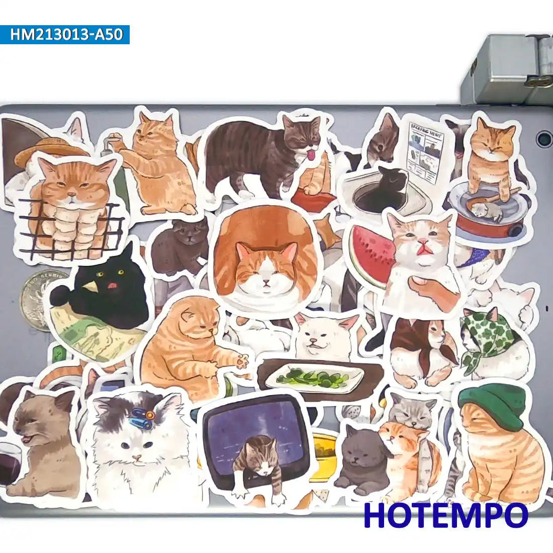 50Pieces No Plastic Green Slogan Save Planet Sea Forest Animal Funny Stickers for Phone Scrapbook Diary Bike Laptop Sticker Toys