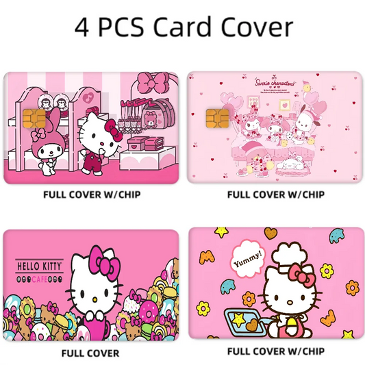 Hello Kitty Credit Card Sticker Set (4 Pcs)