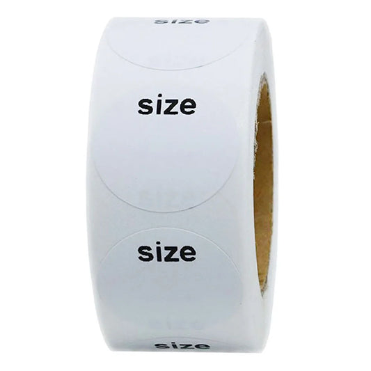 500pcs 2.5cm Writable White Label Stickers Roll