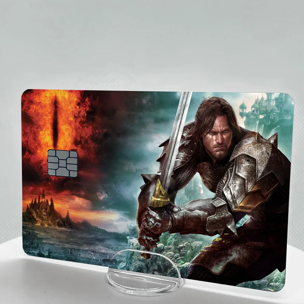 LOTR Anime Card Skin Set: 4 Ultra-Thin No-Fade Stickers