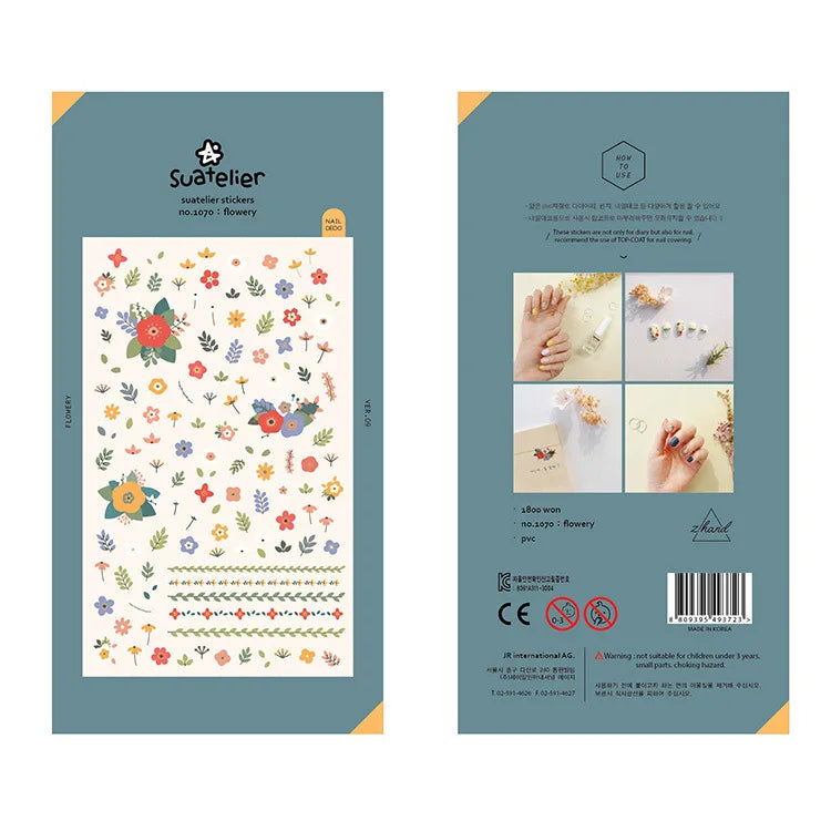 Korean Import Original Suatelier Daily Stickers Scrapbooking Diy Journal Stationery Sticker Children Decor Art Supply