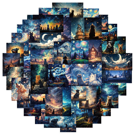 Starry Sky Cartoon Stickers for Kids - 10/30/50pcs PVC Decoration for Notebook, Phone, Bike, Laptop, Car