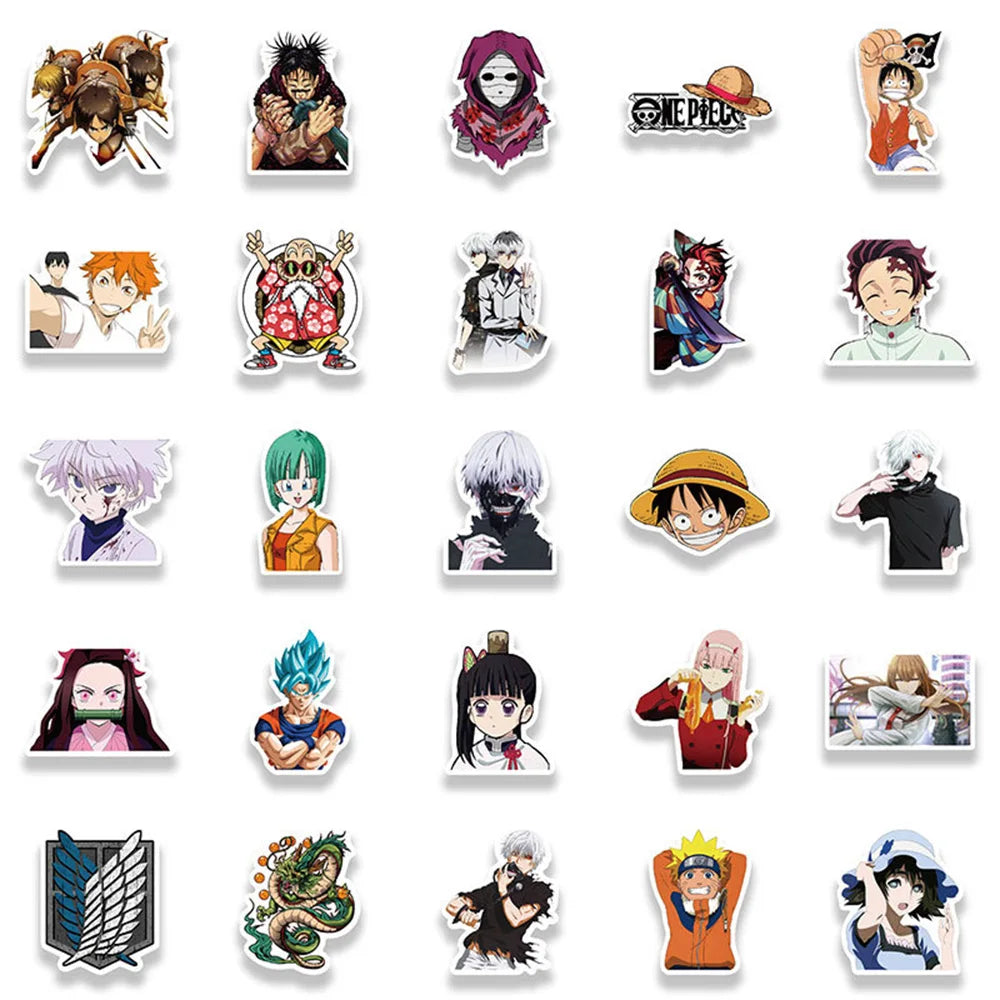 Mixed Anime Sticker Packs