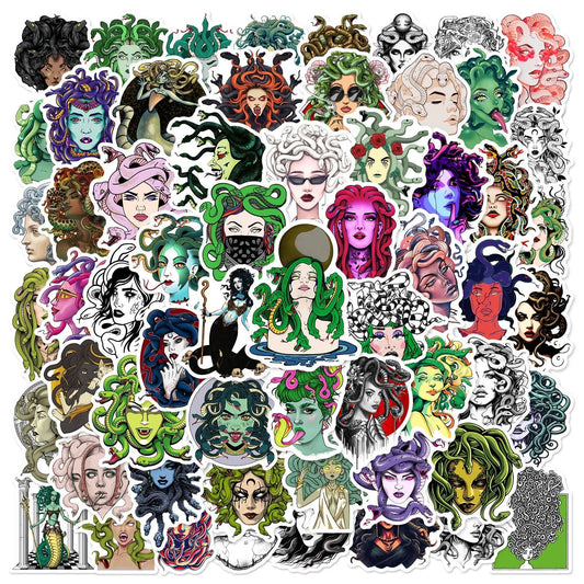 10/60pcs Ancient Greek Mythology Medusa Stickers DIY Stationery Notebook Water Bottle Laptop Luggage Skateboard Car Sticker Toy