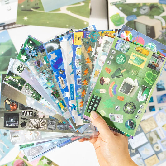 Y2K Retro Sticker Book: Kawaii Scrapbook & Planner