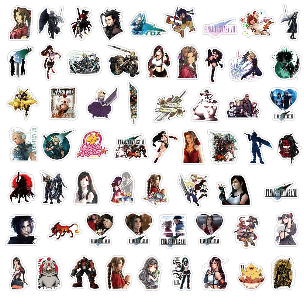 10pcs Waterproof Cartoon Graffiti Stickers for Skateboard, Luggage, Guitar, Laptop