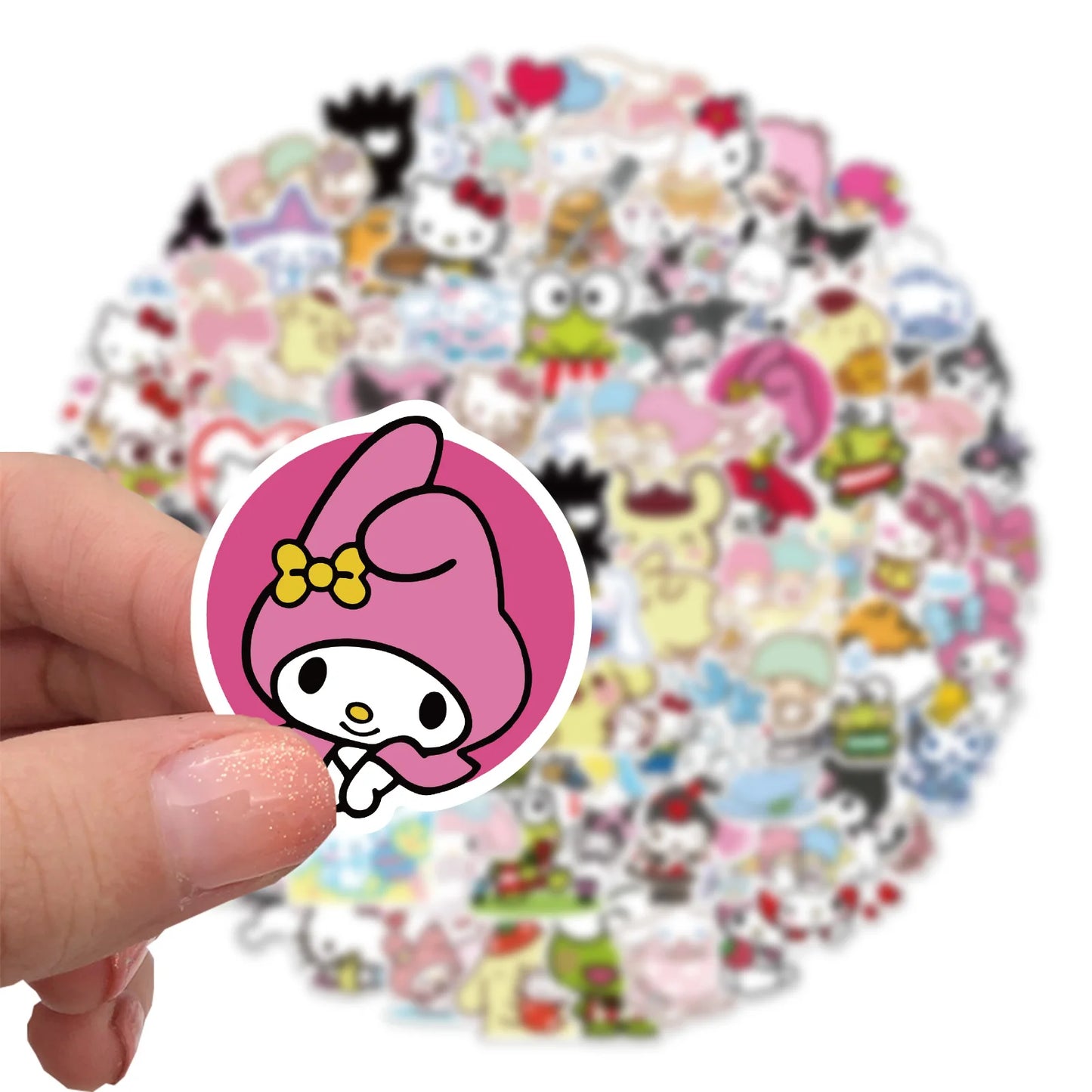 Mixed Cute Sanrio Cinnamoroll Hello Kitty Kuromi Sticker Packs