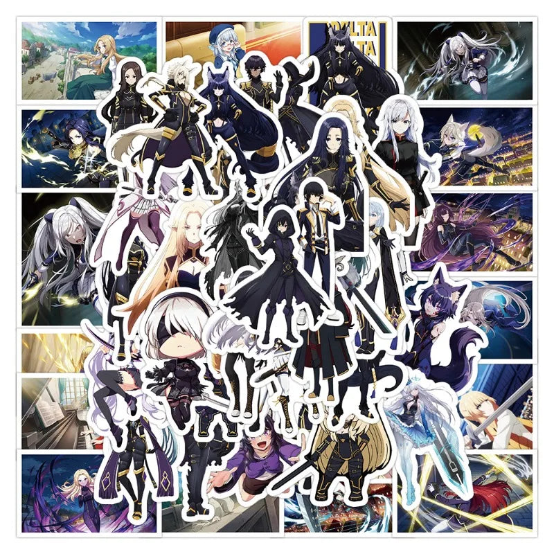 50pcs The Shadow's Power Anime Sticker Set for Luggage, Stationery, Notebook Decoration