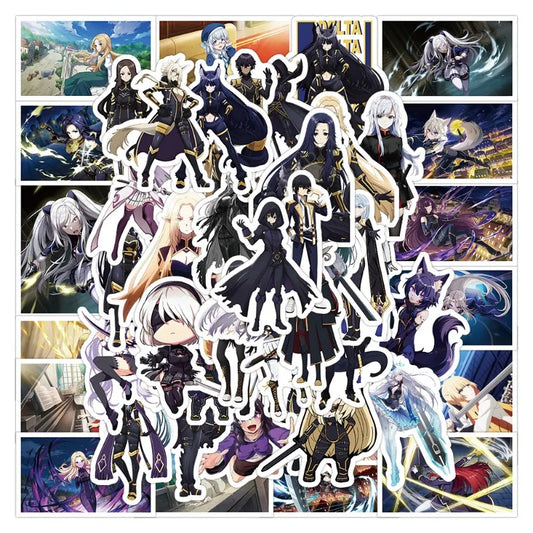 50pcs The Shadow's Power Anime Sticker Set for Luggage, Stationery, Notebook Decoration