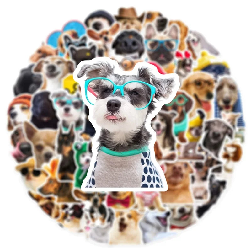 10/30/50PCS Cartoon Life Dog Children's PVC Sticker Aesthetic Decoration Scrapbooking Stationery School Supplies for Kids