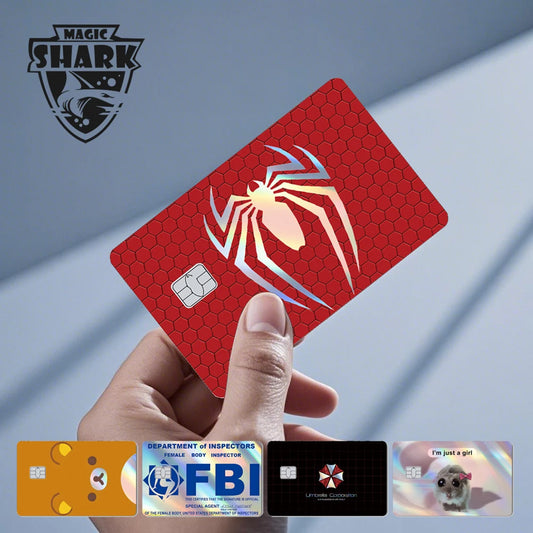 Holographic Cat Mouse Card Skin Sticker 2025