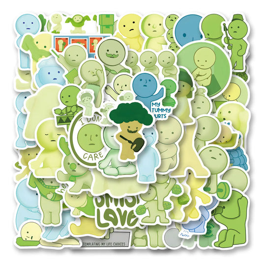 65 Smiski Stickers: Waterproof Decals for Scrapbooking