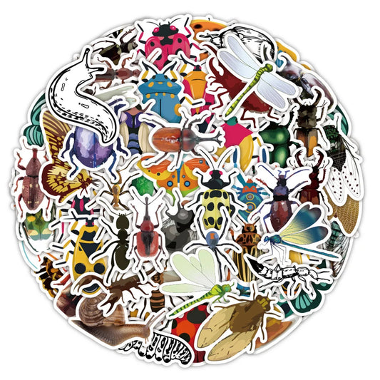 Animal Butterfly Cartoon Stickers for Phone Laptop Luggage Skateboard - 10/30/60PCS