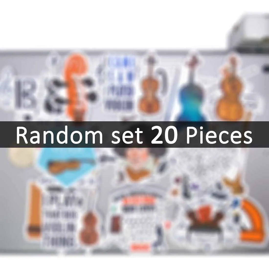 20/30/50Pieces Orchestral Music Classical Symphony Funny Stickers for Scrapbook Luggage Bike Car Motorcycle Phone Laptop Sticker
