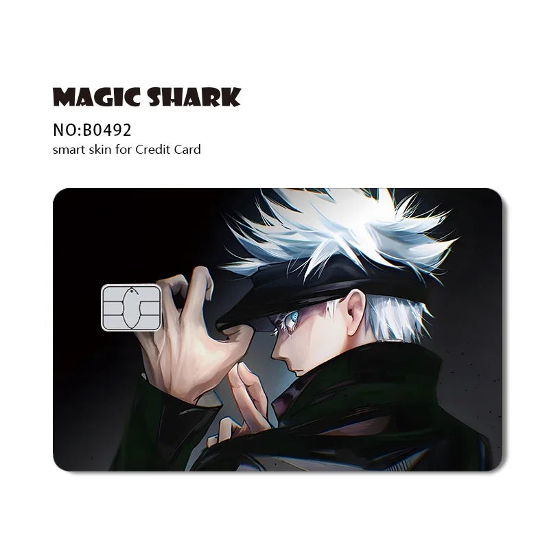 Bitcoin Anime Skull Card Skin Sticker for Debit/Credit