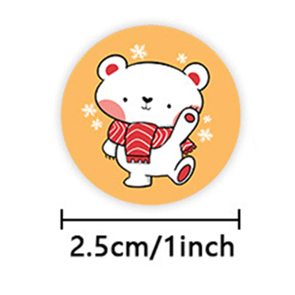 100-500pcs Cute Cartoon Art Scrapbooking Stickers Envelope Sealing Label Personalized Small Business Gift Decoration Stickers