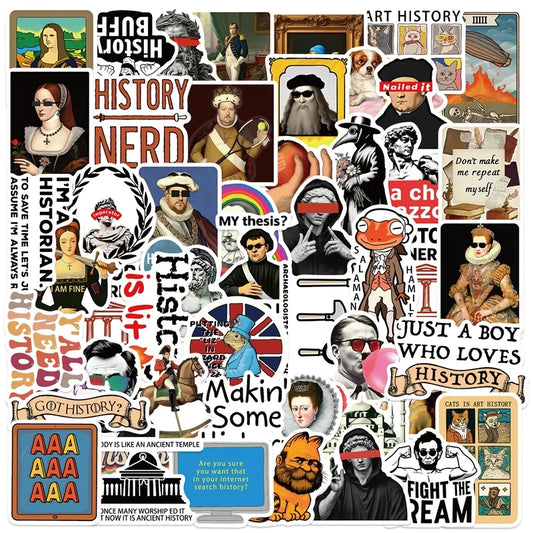History Character Stickers Pack - DIY Scrapbooking Supplies