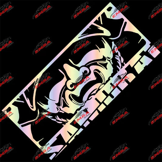 Japanese Anime Car Sticker Notebook Stickers Exterior Accessories Decoration Window Die Cutting Holographic Vinyl Decals